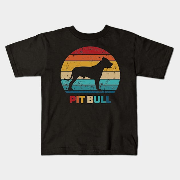 Pitbull vintage Kids T-Shirt by Designzz